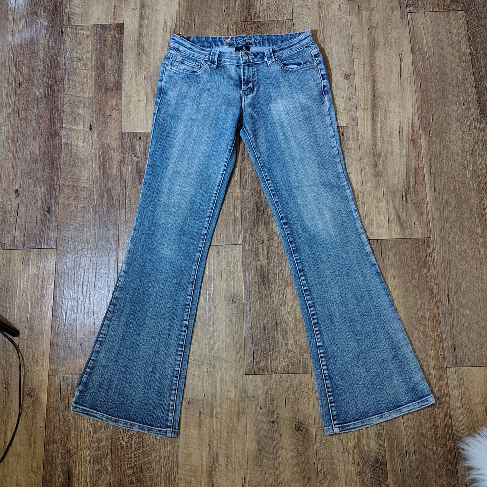 Y2k Flare Low-rise Wet Seal Jeans Size 5/T132